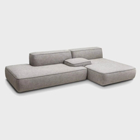 Chaise double en peluche extra profonde rembourrée, ensemble canapé-lit sectionnel pour salon et maison