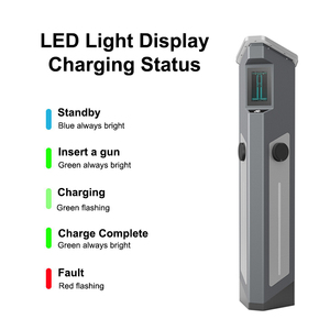 Station de recharge pour véhicules électriques à montage au sol 2 x 11 kW, double prise Type 2, OCPP 1.6J, 22 kW au <span class=keywords><strong>total</strong></span> pour deux voitures - Product Image 5