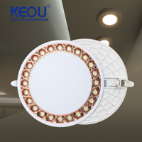 Downlight LED moderne 18W Home Office Spot encastré Chambre à coucher Éclairage 3000K 4000K 6500K Températures de couleur Style d'installation intégré