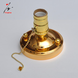 Kim loại máy tính để bàn cơ sở đèn E26 E27 vít bóng đèn chủ cơ sở ổ cắm với Knob/Dây kéo chuyển đổi cơ sở đèn để giữ bóng đèn - Product Image 5