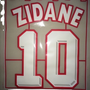 Fabbrica diretta Zidana 3d Flock calcio trasferimento di calore calcio maglia nome <span class=keywords><strong>e</strong></span> numero - Product Image 1