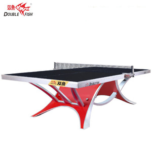 Mesa de Tenis de Mesa Double Fish, Tablero de 18 mm, Marco de 40x60 mm, Estándar de Competición para Interiores, Duradera - Product Image 2