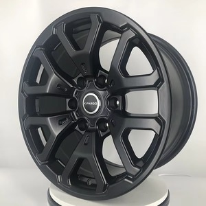 Jantes en alliage 4x4 tout-terrain de 17, 18 et 20 pouces, noir mat, 6x139.7, jantes en aluminium pour pick-up, SUV, Hilux, Ranger, Triton, Land Cruiser - Product Image 5