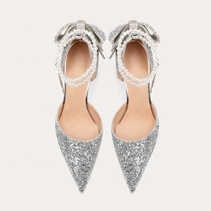 <span class=keywords><strong>Zapatos</strong></span> de mujer <span class=keywords><strong>personalizados</strong></span> de alta calidad a la moda, sandalias brillantes para mujer y damas, zapatillas de tacón alto, <span class=keywords><strong>zapatos</strong></span> de boda para <span class=keywords><strong>novia</strong></span> femme - Product Image 5