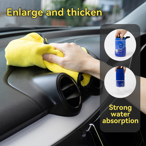 Customized Absorbent Coral Fleece Woven Microfiber Eco-Friendly Lint-free Quick-Dry <b>Car</b> Cleaning Towel for <b>Car</b> Wash <b>Polishing</b> - Product Image 5