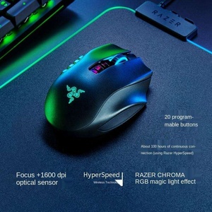 เมาส์มาโครสำหรับเล่นเกมแบบมีสาย NAGA Pro ปุ่มด้านข้างแบบเปลี่ยนได้สำหรับ NAGA Pro