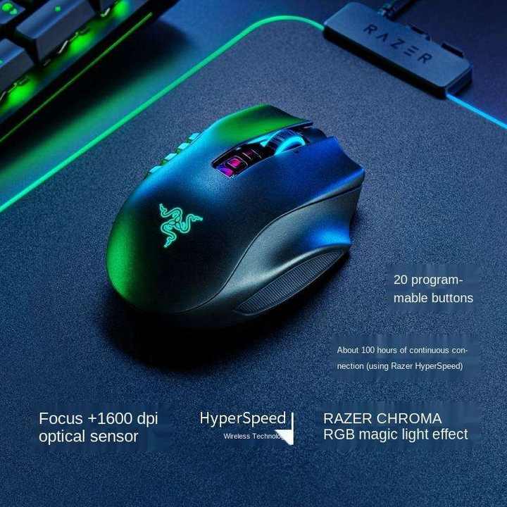 Exchangeable Side Buttons Razer Naga Pro Professional Edition NAGA Wired BT E-sports Gaming Mouse Macro With