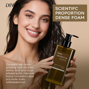 Set de Cuidado Capilar de Marca Privada DIWEI, Sin Sulfatos, Aceite de Coco, Orgánico, Antiencrespamiento, Champú y Acondicionador para Cabello Rizado Dañado - Product Image 4