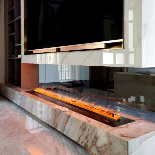 CRUISE Best Price 0.5m-2.5m Large Smart Steam Water vapor Electrical Remote Control 3d Atomizing Electric Fireplace