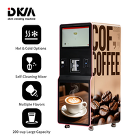 Máquina Expendedora Automática de Té y Café DKM 2026 con Pantalla Táctil, Autoservicio, con Lector de Tarjetas de Crédito