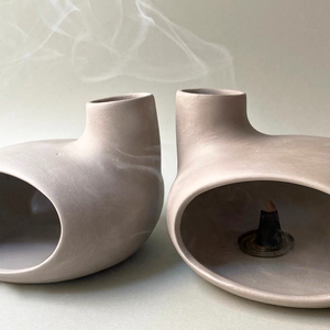 Porte-encens moderne en céramique porte-bougies populaire avec brûleur à la sauge pour la décoration intérieure et les taches en toutes saisons - Product Image 2