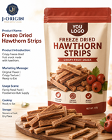 Gedroogde hagedoornreepjes snack, klaar om te eten, 12 maanden houdbaarheid, OEM, private label, groothandel, foodservice, bulk levering