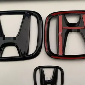 Aangepaste Auto Logo Voor Grill Badge Trunk Emblem Sticker Decals Voor Honda Civic Vezel Jazz Stad Accord Body Kit