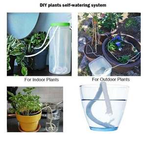 Cordon d'arrosage automatique de 1/4 pouce pour plantes en vacances, <span class=keywords><strong>pot</strong></span> auto-arrosant <span class=keywords><strong>DIY</strong></span>, arroseur automatique à gouttelettes, <span class=keywords><strong>corde</strong></span> en nylon/coton - Product Image 3