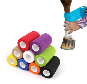 Vendas Autoadhesivas Elásticas para Patas de Caballo, Soporte de Vendaje Cohesivo No Tejido con Patrón Impreso, Ecológico, Transpirable, para Uso Médico - Product Image 1