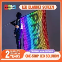 P15/P20/P30 Drone Show Flying LED Mesh Display Screen Pliable LED Magic Carpet Screen Drone Show Hologramme Flying Display