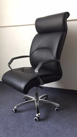 Chaises de bureau exécutives modernes et confortables avec roulettes pivotantes et accoudoirs fixes en cuir PU - Abordables