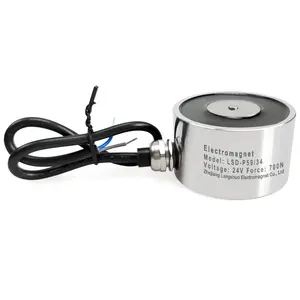 Rapid Demagnetization Electromagnet LSD-P50/27 IP68 Round Electric Magnet DC Electromagnetic Solenoid Sucker Lifting Magnet