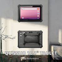 Tablet PC Industri Tangguh 10.1 Inci IP65 Pemindai Barcode Android 13.0 6GB NFC GPS USB Tipe C
