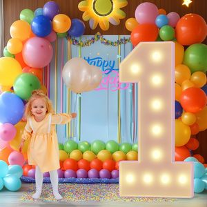 <span class=keywords><strong>N</strong></span>úmero Luminoso Decorativo de 1.2 Metros de Altura, Funciona con Baterías, para Decoració<span class=keywords><strong>n</strong></span> de Bodas y Fiestas al Aire Libre, Requiere Ensamblaje - Product Image 2