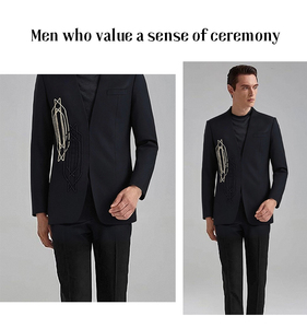 Costumes d'affaires pour hommes sur mesure OEM ODM, vêtements de travail, costumes formels pour gentlemen - Product Image 3