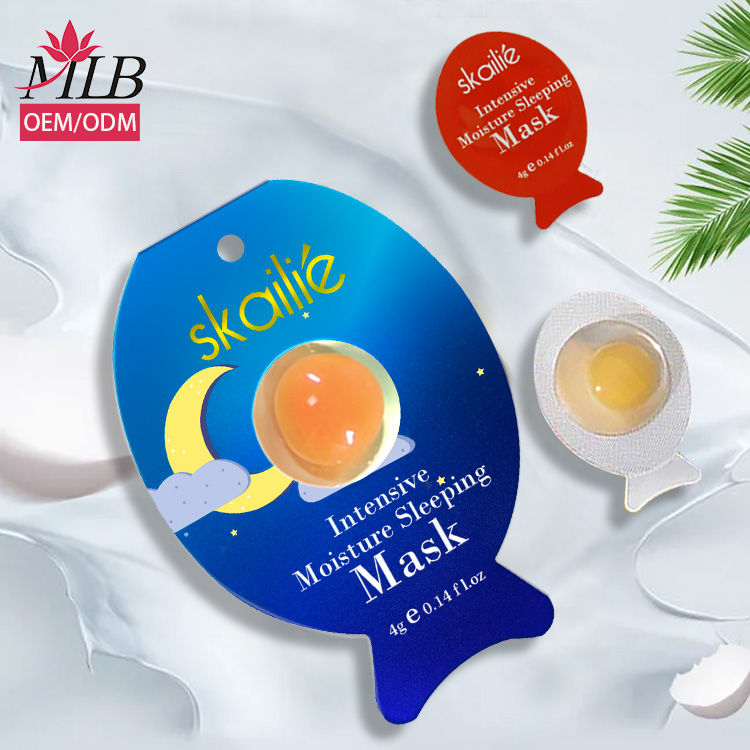 Beauty collagen egg gel mask anti ageing cute sleeping head mon sub the egg face sheet mask dispossible egg shell yeast cream