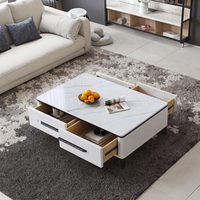Table basse moderne minimaliste en bois extensible et pliable avec un design élégant pour l'ameublement de la maison