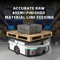 Châssis de robot AGV/AMR personnalisé pour charge de 400 kg, navigation double laser SLAM + code QR, évitement d'obstacles par laser pour équipement médical et dentaire