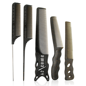 Commercio all'ingrosso ECO Parrucchiere Resistente Al Calore di Taglio Professionale Presa In Giro di Plastica Styling Logo Personalizzato Barbiere Pettine Set - Product Image 2