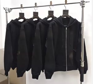 סיטונאי 100% מותאם אישית כותנה צרפתית אבקת פו הדפס רוכסן סווטשרט עם גברים ונשים - Product Image 3