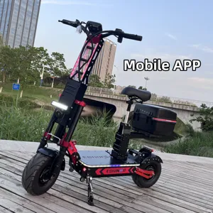 Drop Shipping 13 Inch Dual Motors High Speed Foldable electric Scooter 72v 8000W Adult Electric Smart E-Scooter with app control