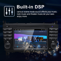 HFMidia Lecteurs multimédias vidéo pour voiture Android AUTO Carplay 7 pouces Radio Bluetooth GPS Navigation pour Mercedes Benz Classe C W203 RDS