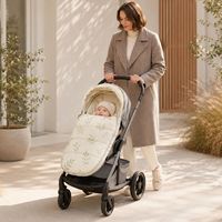 Sac de couchage matelassé universel pour poussette, taille personnalisée, design chaud d'hiver, avec doublure en polaire