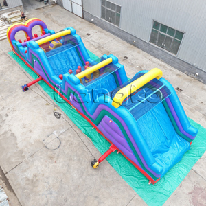 <span class=keywords><strong>Maison</strong></span> gonflable de rebond de prix usine de jeux gonflables commerciaux de PVC de parcours d'obstacles d'amusement extérieur pour des adultes d'enfants - Product Image 1