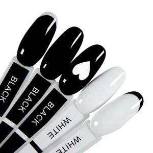 Lehchis Led super white and super black nail polish Wholesale 15ml Bottles Private Label colour uv gel Nail Polish