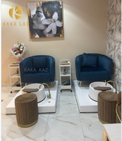 Ensemble complet d'équipement de salon de manucure meubles chaises de massage des pieds table à ongles chaises de manucure