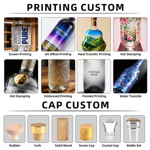 Luxury 200 ml 300 ml 500 ml 750 ml 1000 ml Gold Electroplated <strong>Champagne</strong> Glass <strong>Bottle</strong> Custom Wine Spirits Liquor Packaging - Product Image 5