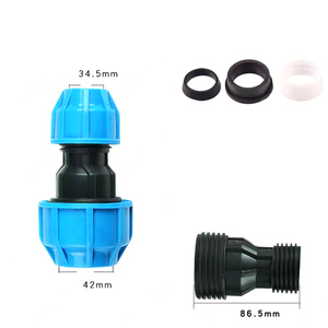 Alahot OEM/ODM áp lực cao PE ống nhanh chóng kết nối phụ kiện <span class=keywords><strong>1</strong></span>/<span class=keywords><strong>2</strong></span> "để 3/4" giảm Coupler - Product Image 5