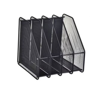 Heavy Duty 4 Compartment Metal Mesh Desktop Document Sorter Organizer Rack Office <b>File</b> Trays Magazine Holder - Product Image 6