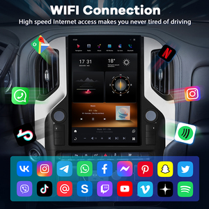 Radio Android 13 da 12,95 Pollici per GMC Sierra <span class=keywords><strong>Chevrolet</strong></span> Silverado 2019-2021, CarPlay <span class=keywords><strong>Auto</strong></span> 4+64G Wireless, Prezzo di Fabbrica all'Ingrosso - Product Image 4