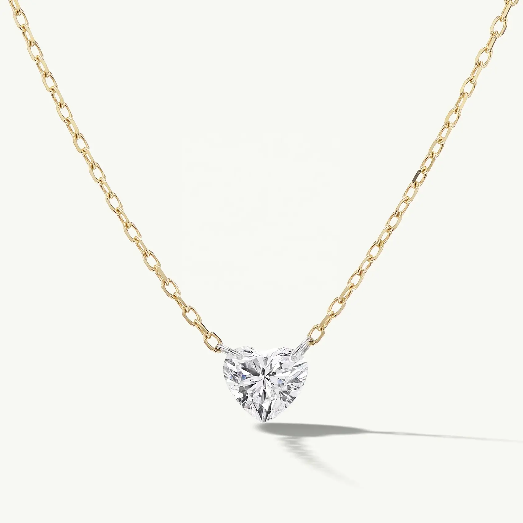 LOZRUNVE Fine Jewelry Großhandel Roségold Pierced Heart Kristall Halskette Choker Silber 925 für Frauen