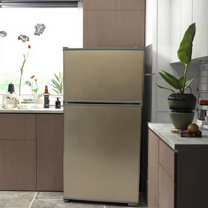 Mini réfrigérateur électrique en acier inoxydable de 47L pour la maison, les hôtels et les entreprises <span class=keywords><strong>Petit</strong></span> congélateur à deux portes bon marché - Product Image 1