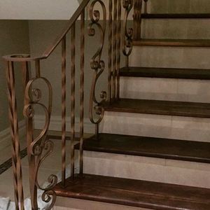 Balustrade en fer forgé fixe Prima pour allée, résistante aux intempéries, motif décoratif pour balcon, jardin, balustrade en fer sur mesure - Product Image 5