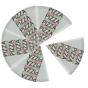 Plateau à <span class=keywords><strong>pizza</strong></span> en mélamine triangle et plat à pia avec design personnalisé - Product Image 2