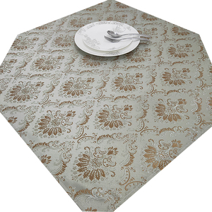Jacquard Floral Round <strong>Table</strong> <strong>Cloths</strong> <strong>for</strong> Wedding <strong>Events</strong> Indoor and Outdoor Tabletop Decoration Tablecloth - Product Image 1