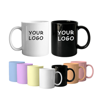 Mugs en Céramique de 11 oz en Gros, Tasses en Porcelaine Blanches Simples Vierge pour Sublimation, Mugs à Café et Thé en Céramique Personnalisables avec Logo