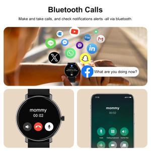 Montre connectée T39 Bluetooth avec écran AMOLED de 1,32 pouce, surveillance de la fréquence cardiaque, de l'oxygène sanguin, de la pression artérielle et du sommeil - Product Image 5