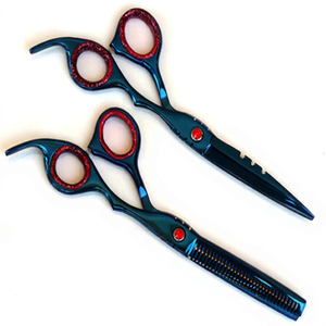 ASAP Professional Kit de ciseaux de coiffure et d'éclaircissement en acier inoxydable de 6 pouces pour droitiers, 26 dents, vis de réglage haute précision, tranchants - Product Image 1