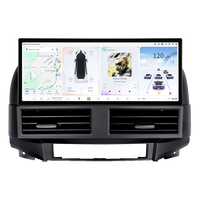 DUDUAUTO Autoradio Android 12,3 pouces FYT 7870 Solution 8 cœurs avec navigation et support Waze, écran tactile QLED pour Hyundai Santa Fe 2006-2012