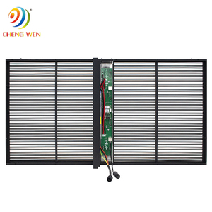 Transparent LED Poster <b>Screen</b> P3.91 HD Glass <b>Window</b> Advertising Display <b>Mesh</b> Transparent Led <b>Screen</b> P3.91 Transparent Led <b>Screen</b> - Product Image 4